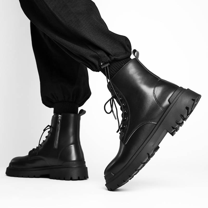 Martin Boots Man, Summer Black Worker, British Wind Rover Boots Man, Slut and Fowl warm cotton boots