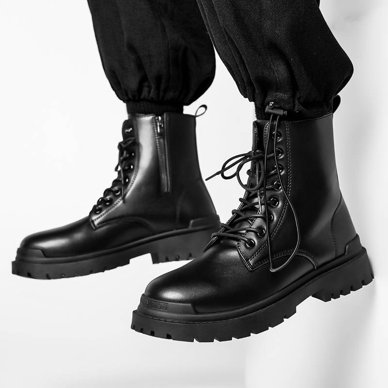 Martin Boots Man, Summer Black Worker, British Wind Rover Boots Man, Slut and Fowl warm cotton boots