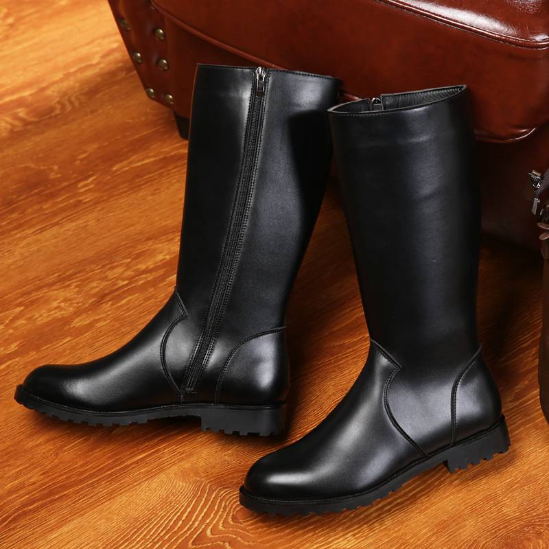 British fashion ceremonies high -pipe Martin boots men's high -ranking head boots men's leather boots waterproof motorcycle men's boots tide