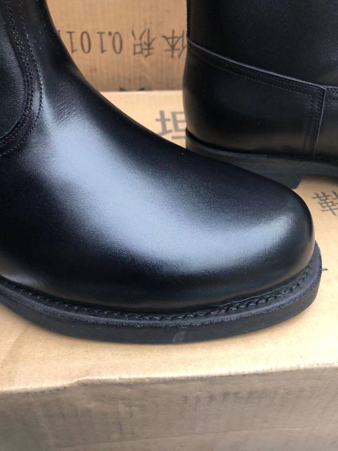 Genuine summer tank leather boots, horse boots, motorcycle riding boots, guard guards, real cowhide head layer cowhide boots