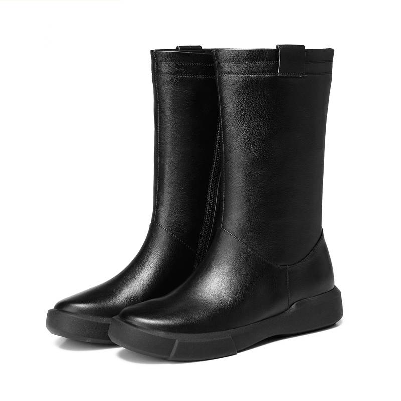 Power Foot Women's Shoes Leather Martin Boots Female Leisure Boots Boots Women Boots Spring and Autumn Single Boots Boots Firedown