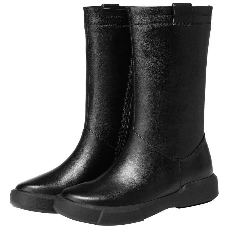 Power Foot Women's Shoes Leather Martin Boots Female Leisure Boots Boots Women Boots Spring and Autumn Single Boots Boots Firedown