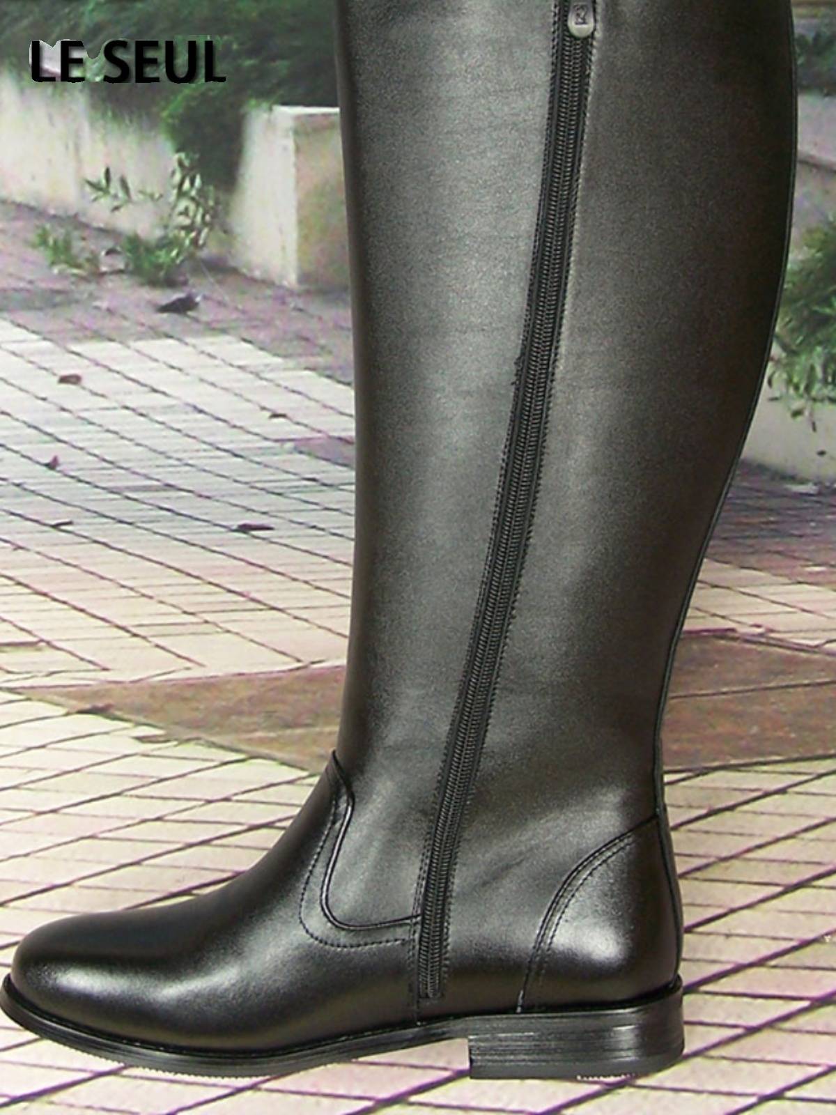 Horse boots, male boots, leather-skinned