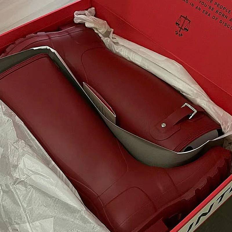 Japanese girl knight boots 2024 new European and American pure color waterproof rain boots versatile thick heel high -heeled fashion boots female