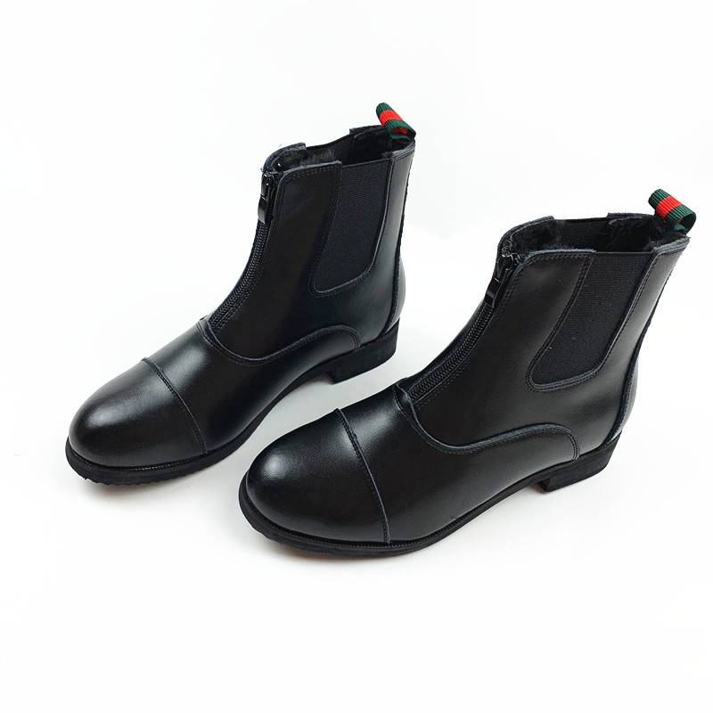 Winter velvet warm cotton boots equestrian boots short boots, leather boots, children's adult equestrian boots