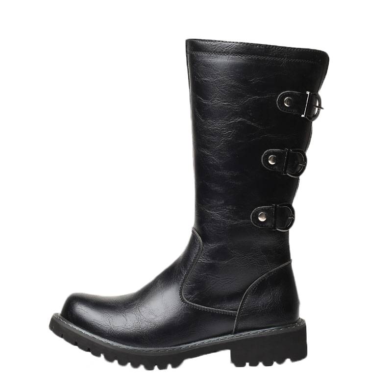 In the middle of autumn boots, boots, boots, zipper boots, horses boots, high boots, gang high -top boots Martin boots men