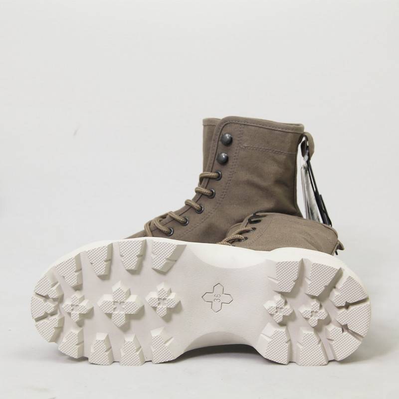 Original single 2023 Spring and Autumn New Women's Army Khaki high -top leisure shoes Martin boots