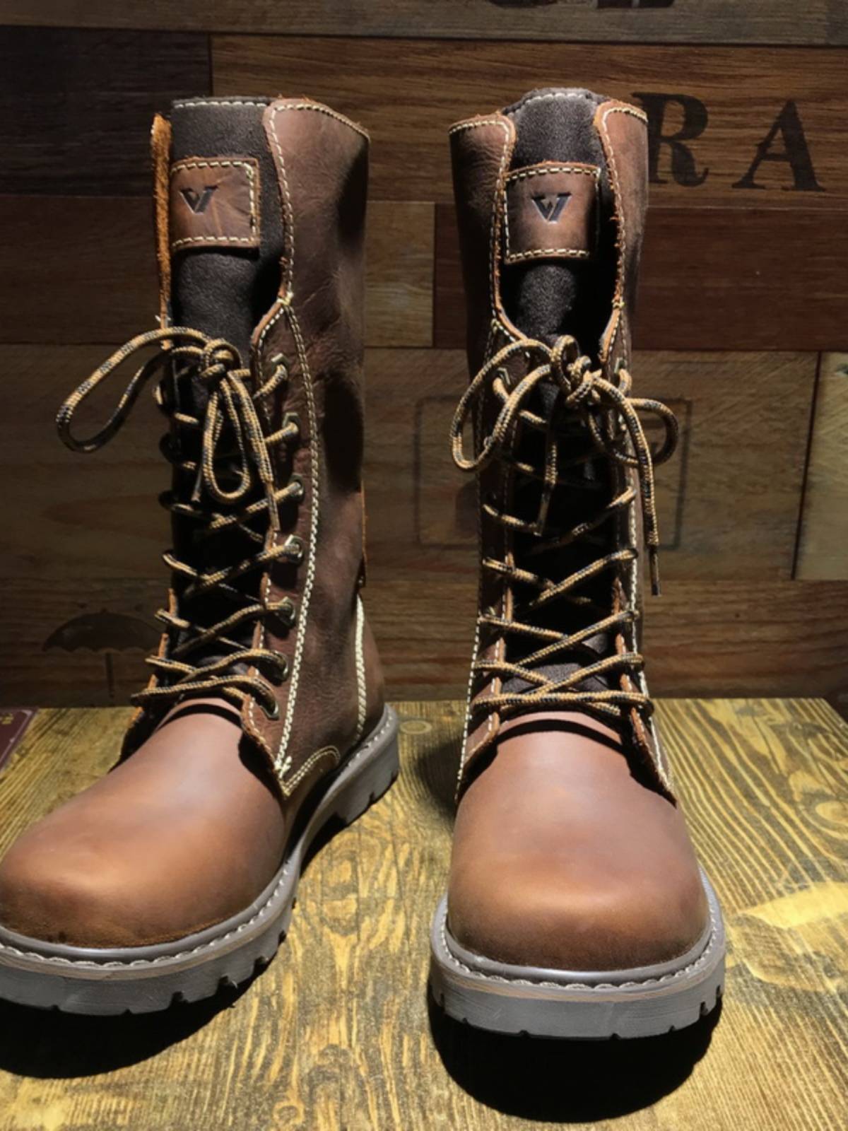 Retro men's high -top Martin boots high boots, denim cotton cotton boots, waterproof plus velvet boots riding motorcycle boots