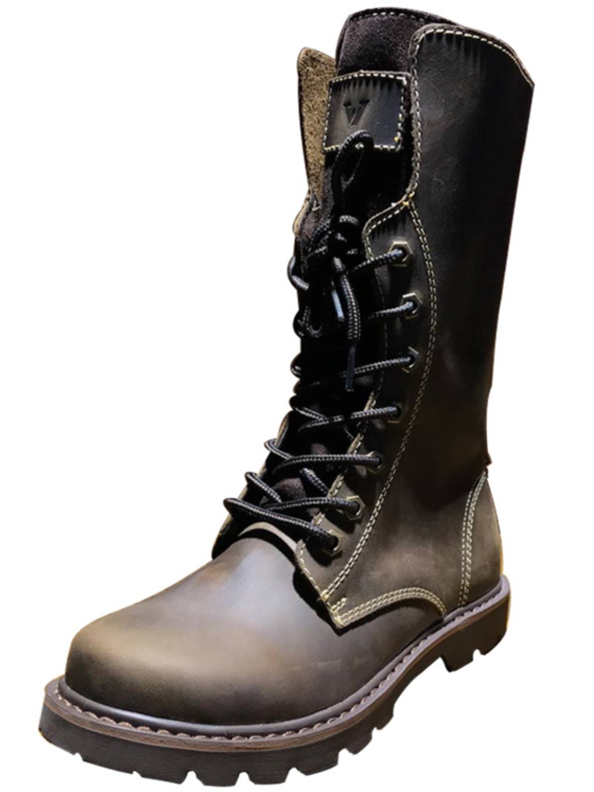 Retro men's high -top Martin boots high boots, denim cotton cotton boots, waterproof plus velvet boots riding motorcycle boots
