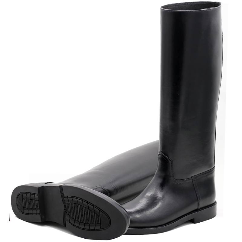 Winter men's boots high boots leather equestrian horse boots Mongolian Knight boots German ceremonial boots parade parade wool boots large size