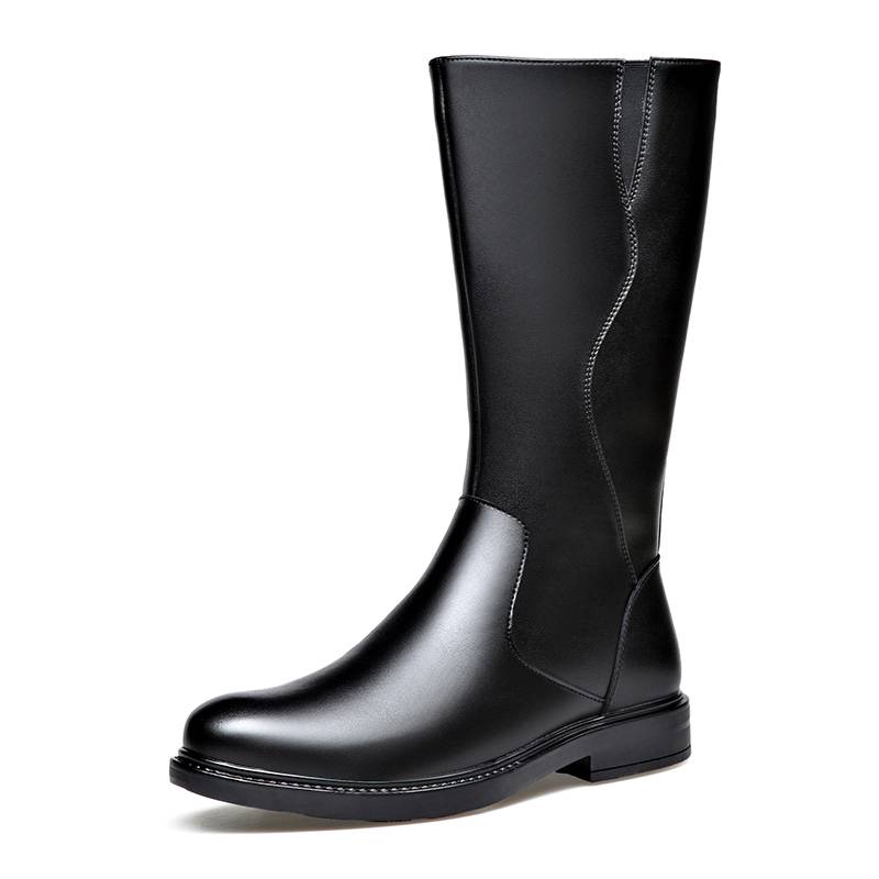 Autumn and winter new high boots men's British Martin Martin boots men's boots leather long tube ritual boots leather boots, denim, denim