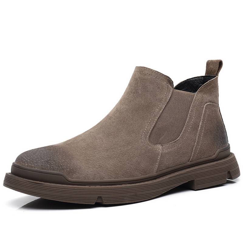 Chelsea boots men's summer breathable gangspot boots British style high -top workers trendy wild Martin boots