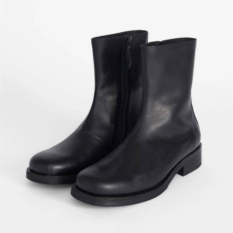 Our LegaCy Black Martin Boots Termid Cherry Boots Simple High -end Short Boots Men and Women Same