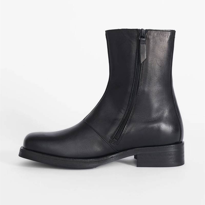 Our LegaCy Black Martin Boots Termid Cherry Boots Simple High -end Short Boots Men and Women Same