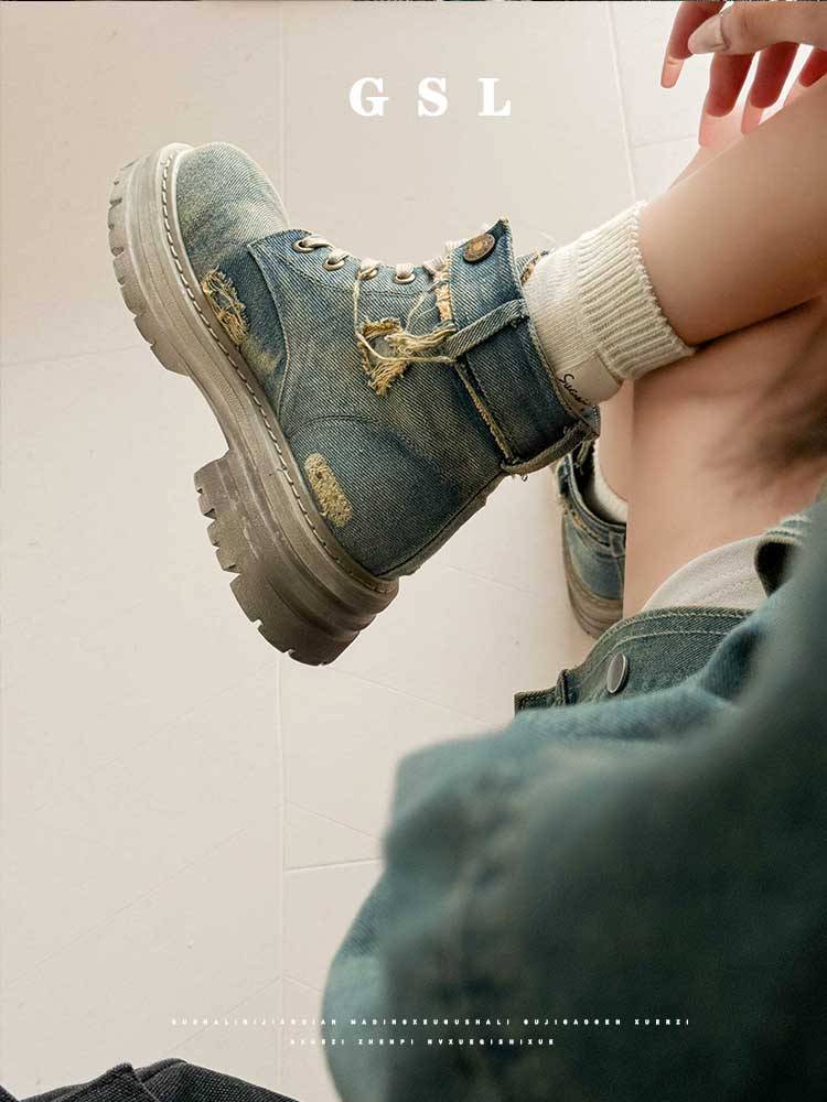 Boots, cowboy boots, old Martin boots