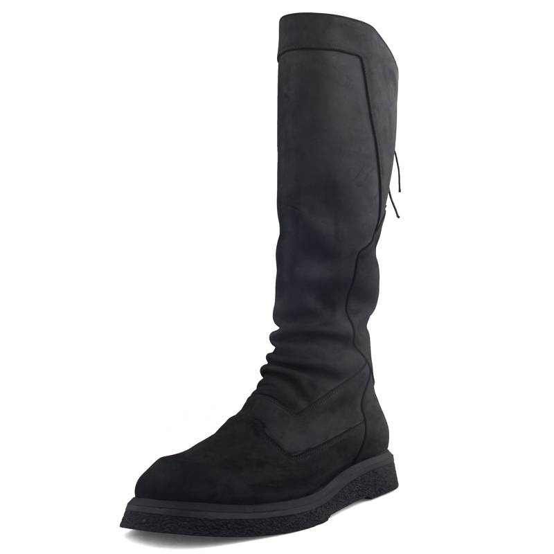 Naose Dark Horse Boots Male Long Boots over the knee Martin Boot Boots Boots High Pills Skin Skin Male Boots Equestrian Riding Boots