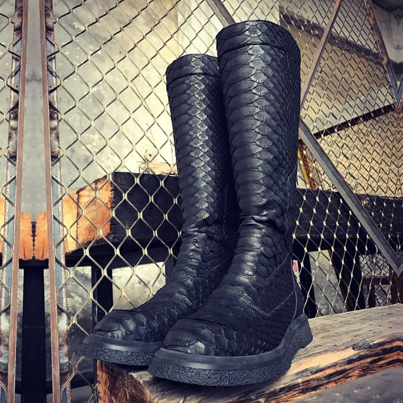 Naose Dark Horse Boots Male Long Boots over the knee Martin Boot Boots Boots High Pills Skin Skin Male Boots Equestrian Riding Boots