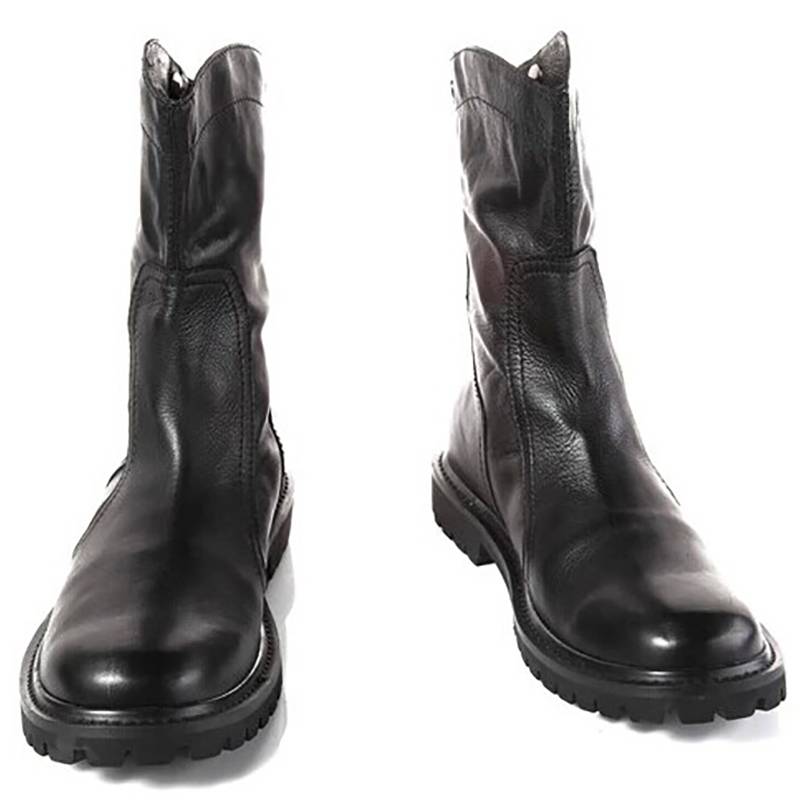 Locomotive boots male knight boots, horse boots, autumn and winter boots, men's high -pipe Martin boots, denim boots, male real cowhide retro ck tide