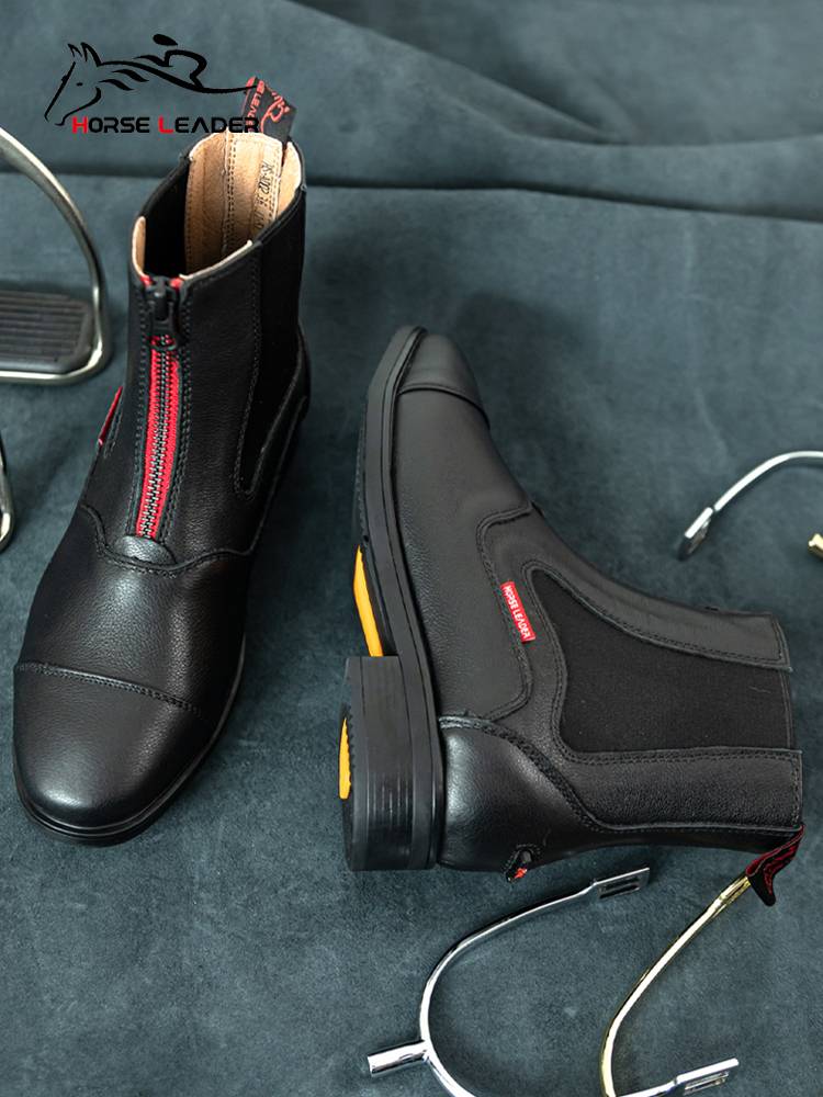 Horse Leader Equestrian Horse Boot Imported Adult Four Seasons Riding Shoes Leather Short Boot Women Training Equestrian Equipment