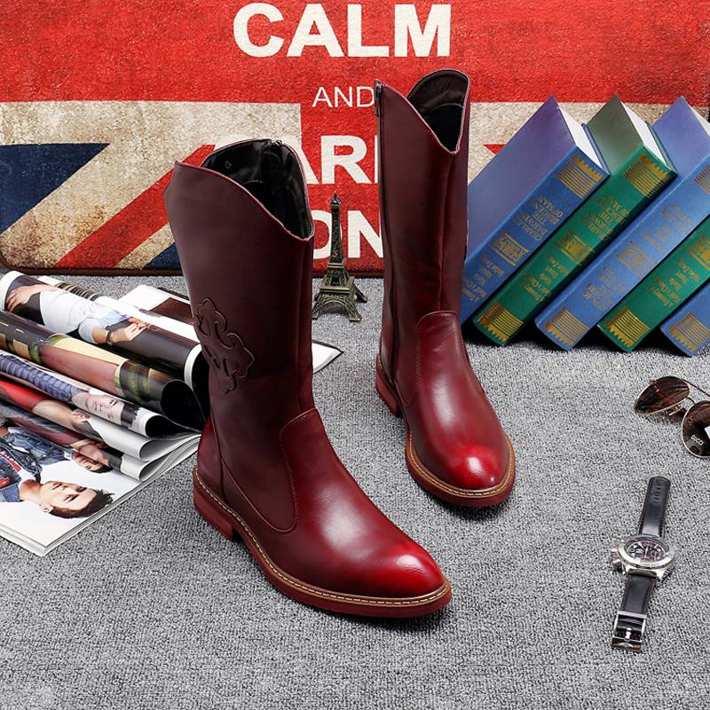 Long-bone boots, high-breed boots and velvet boots, cowboy boots, Mongol boots