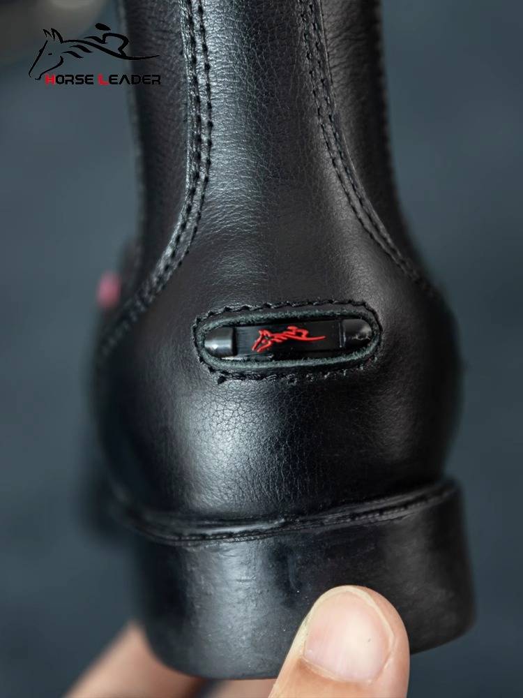 HorseLeader Equestrian boots Spring and autumn wear -resistant and breathable children's riding boots female cowhide men and women knight equipment