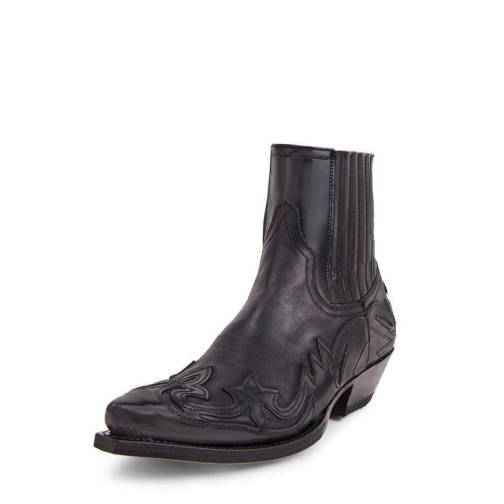 Men and women's pointed high -heeled western denim boots Wetboy Boots Men Women Shoes