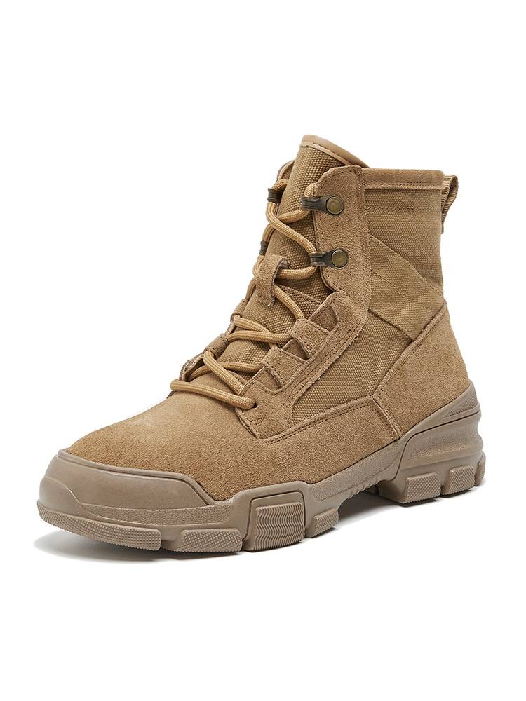 Canvas thick Martin boots female summer thin 2024 new British style leather climbing desert boots children boots