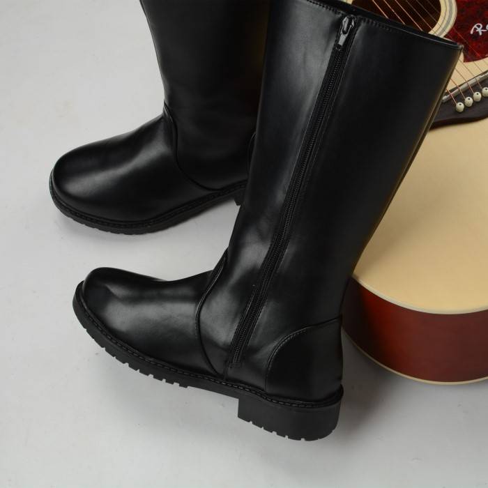 Men's High Boots Knight Equestrian Boots Long Boots Flag Raise Guard Boot Boots Men and Winter Autumn and Winter Yinglun Cotton