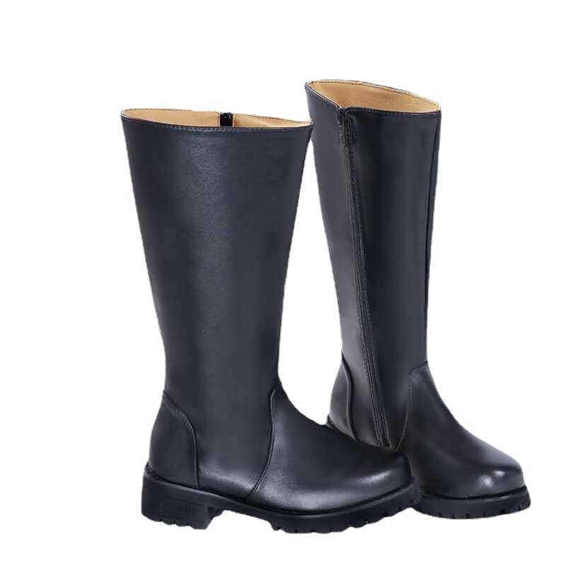 New product boots horse boots men's high boots parade ritual guard boot boots plus cotton boots and flag -raised flag bearer boots
