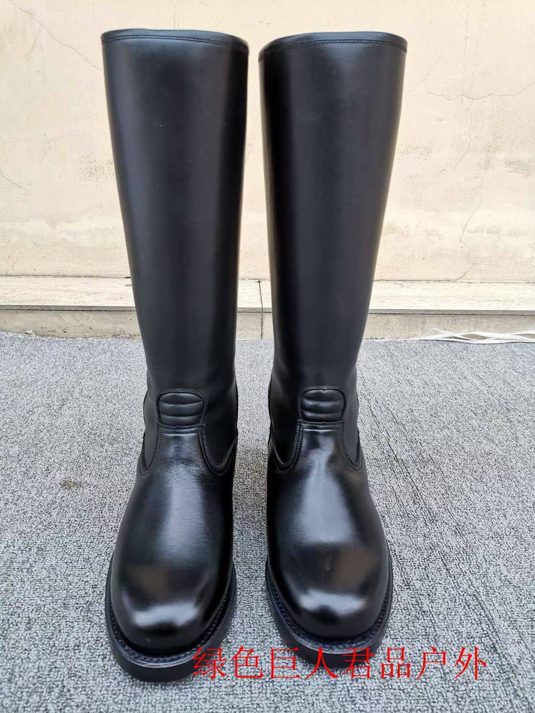 Genuine one -four horse boots male high leather boots leather bore horse boots