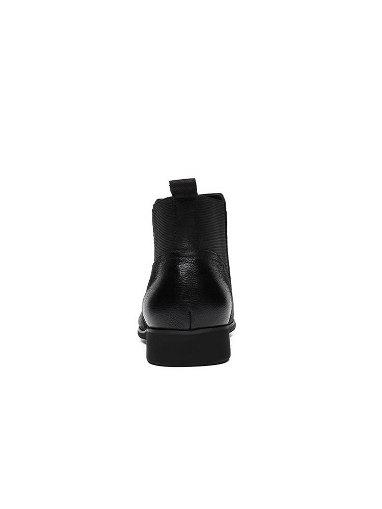 Winter Korean version of men's high -top leather shoes men's pointed leather boots men's boots British plus mounted Martin boots