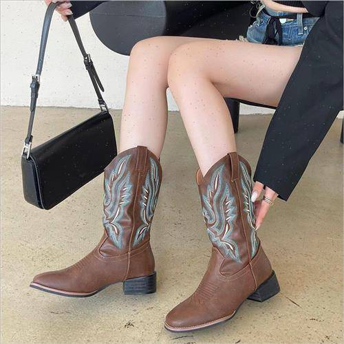 Western cowboy boots Knight boots boots boots