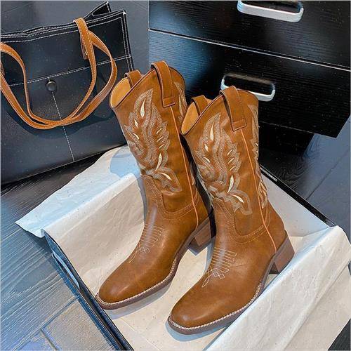 Western cowboy boots Knight boots boots boots
