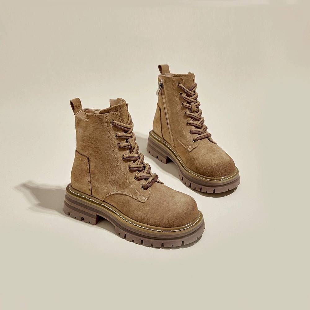 Xinjiang Grassland Western Sichuan Tourist Martin Boots 2024 Summer Summer Leather Retro Western denim boots thick bottom boots