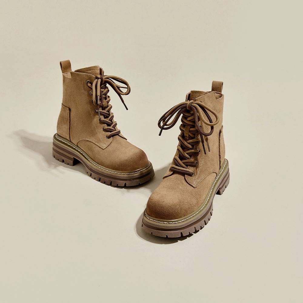 Xinjiang Grassland Western Sichuan Tourist Martin Boots 2024 Summer Summer Leather Retro Western denim boots thick bottom boots