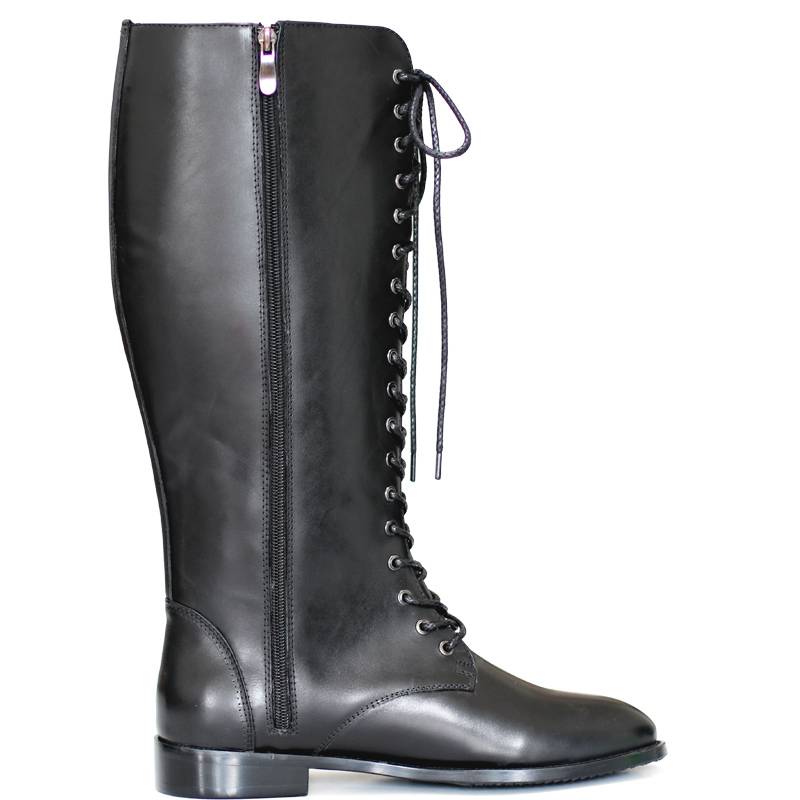 21 New long boots leather men's boots high boots ride boots full strap Martin boots parade ritual ritual boots in winter