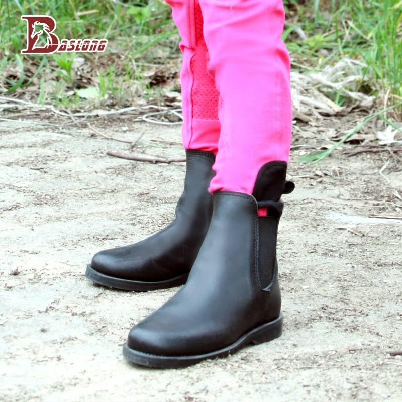Children's equestrian ride horse boots cowhide short boots ride ride boots comfortable breathability barrier boots equestrian equipment