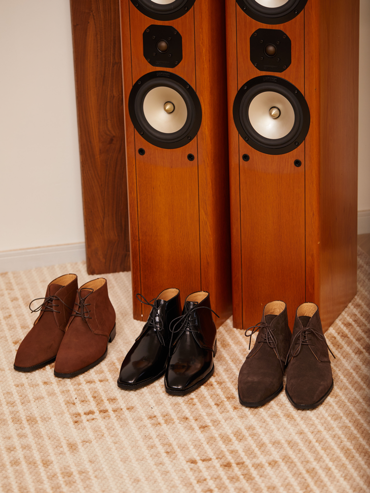 ZEYIMAKE One Autumn and Winter new header cowhide horse boots chukka boots desert boots men's middle helper sleeve men