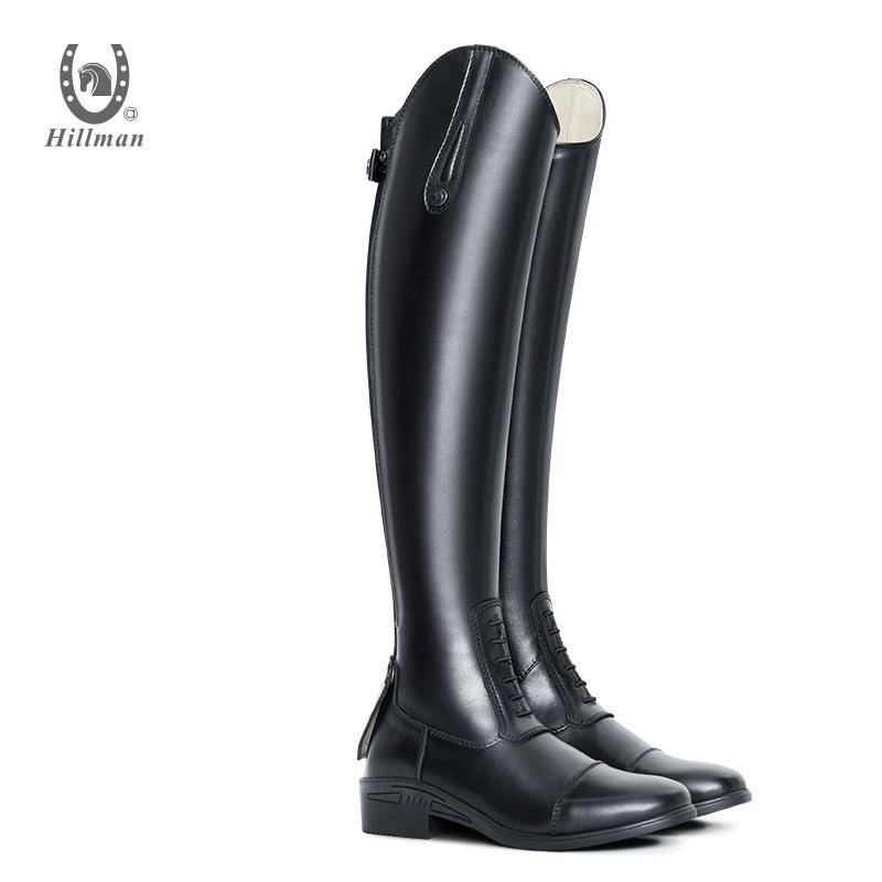 Professional equestrian boots men and women riding boots hillman real cowhide breathable soft riding boots 421