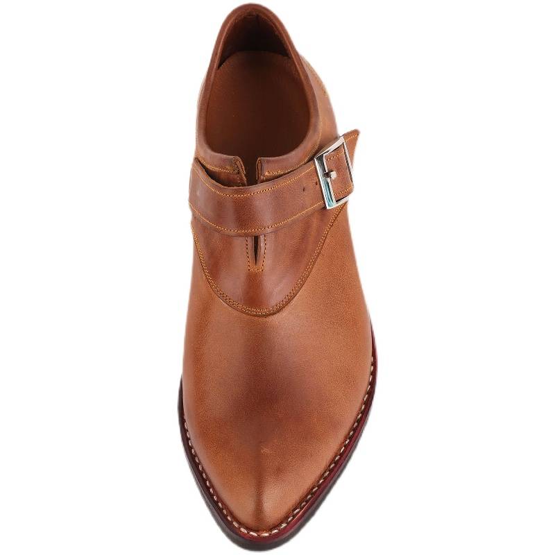 TB800 authentic brown -yellow leather handmade sewing American denim shoes and horse boots in the United States
