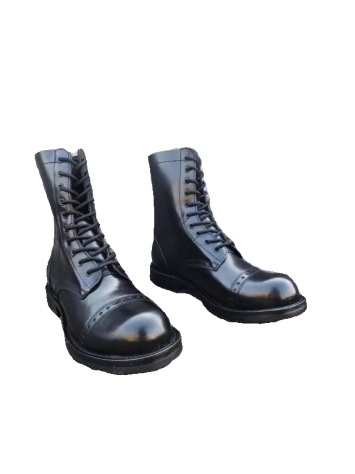 Martin Boots Boy Springs and Autumn's new one with a man's boots on a motorcycle