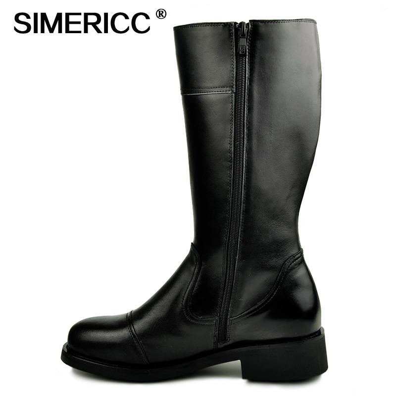 Winter leather warm men's boots full cowhide boots men's high boots motorcycle parade 8282