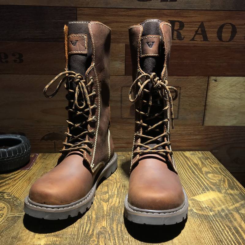 Retro Martin Boots Male British high -top boots, waterproof high boots, motorcycle boots, riding boots, boots, big size shoes to keep warm