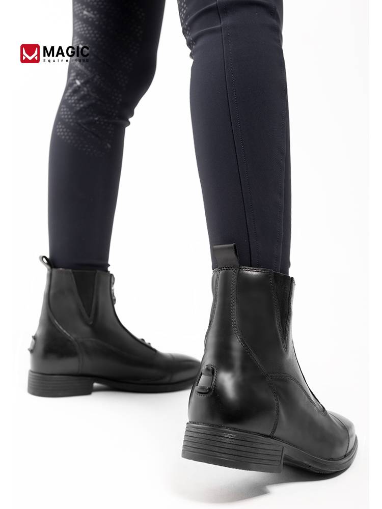ME adult equestrian short boots men's and women's cowhide riding barrier competition professional cowhide equestrian boots KBS4219