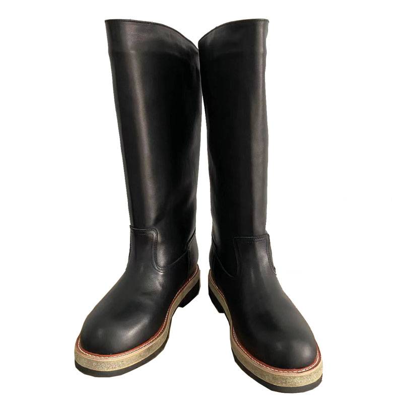 New winter thickened fur integrated high -tech high -top horses boots men's boots snow -proof and warm -keeping leather outdoor boots
