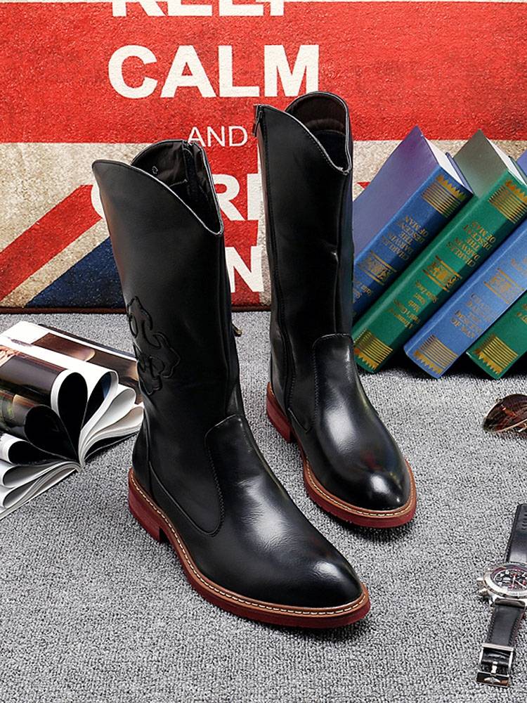 Horse boots, yellow Martin boots, high boots