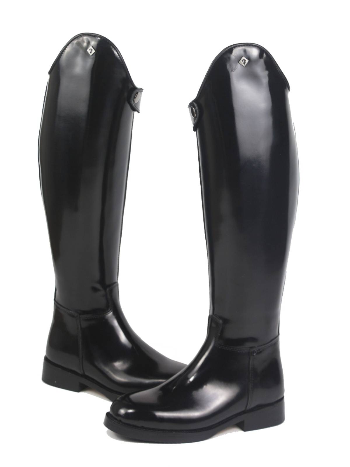 All -leather equestrian boots German -style dancing horse boots hard tube men's and women's knock -in front zip zipper size customization