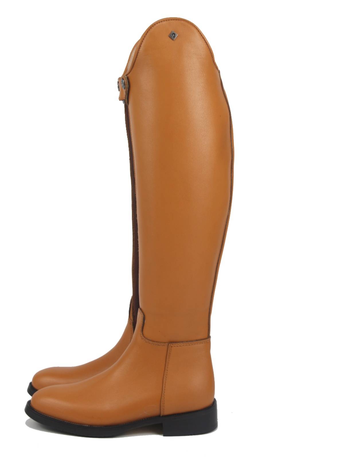 All -leather equestrian boots German -style dancing horse boots hard tube men's and women's knock -in front zip zipper size customization