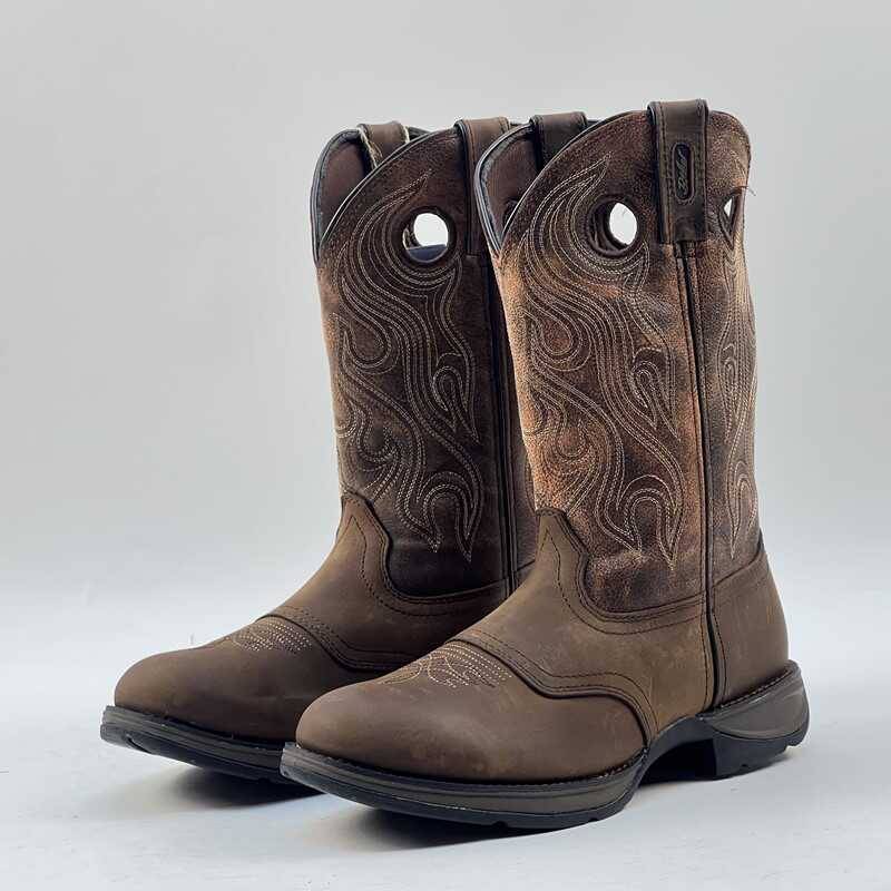 42.5 44.5 code Western denim boots male knight boots light comfortable soft cowhide embroidery round head sleeve