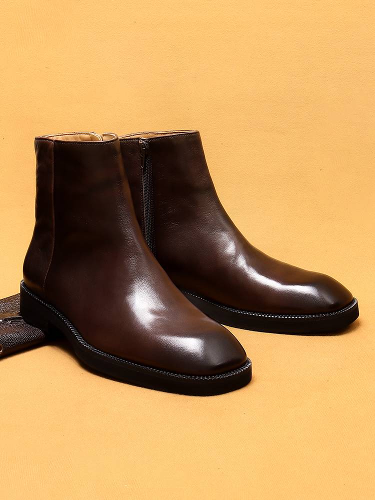 Martin Bootsman's 2024 new real leather shoes for Chelsea boots in the autumn and winter